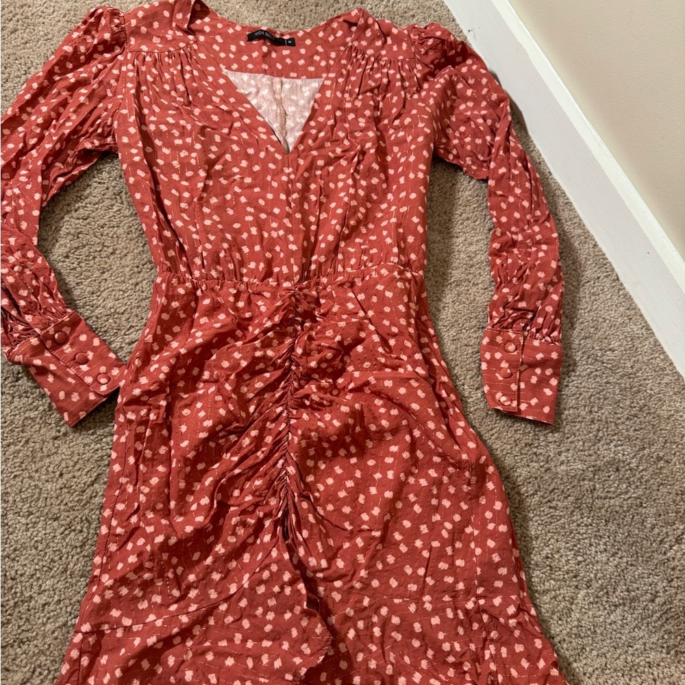 Long sleeve mini dress